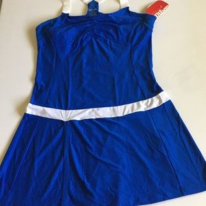 “WILSON”ROYAL BLUE AND WHITE NEW TEA LAWN …